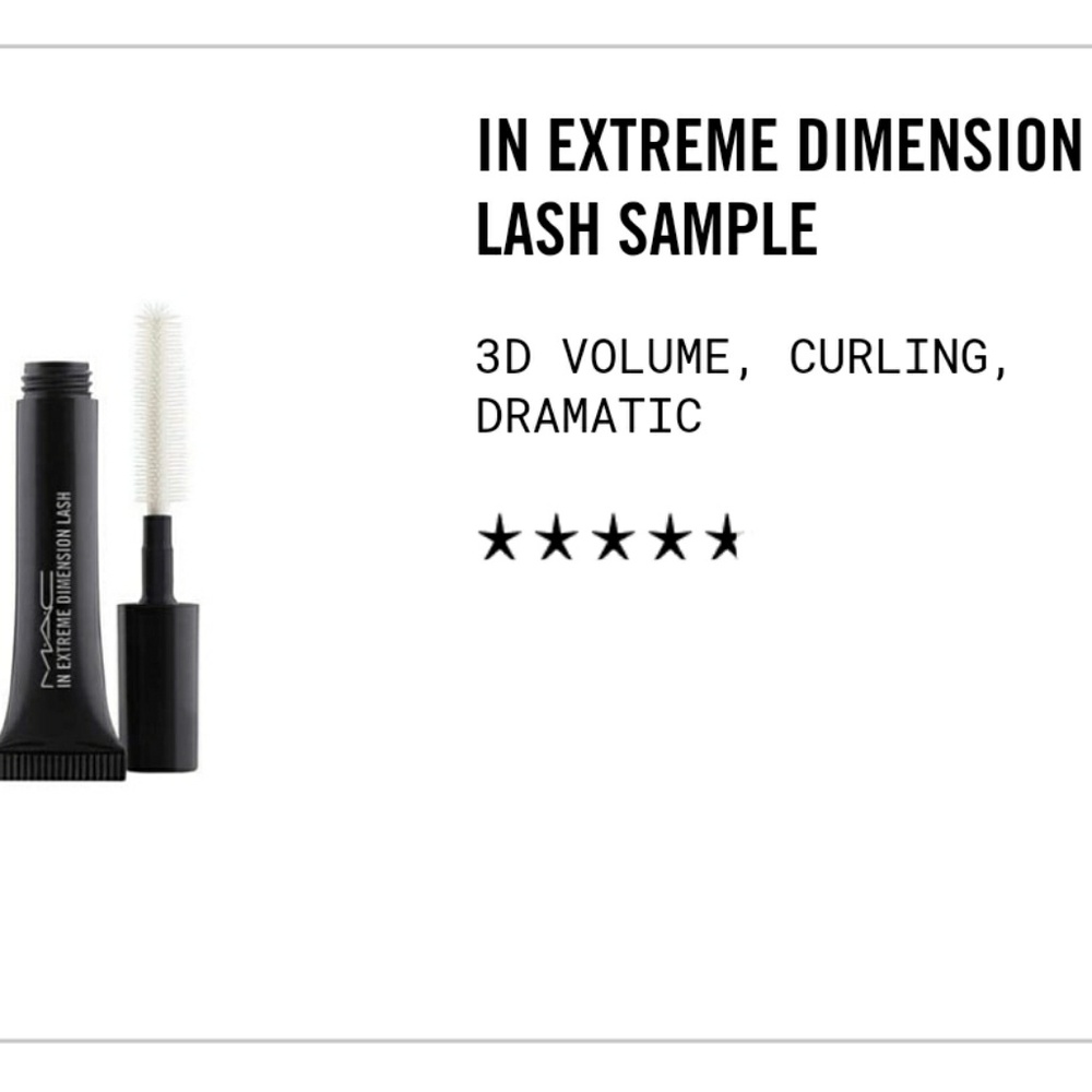 M.A.C. Mascara Sample in Extreme Dimension Lash